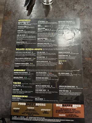 Menu photo 1 Steel Mill Saloon Pittsburgh, PA Menu photo 1 Steel Mill Saloon Pittsburgh, PA