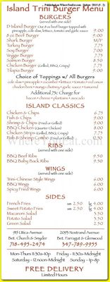Menu photo 2 Island Burger Brooklyn, NY