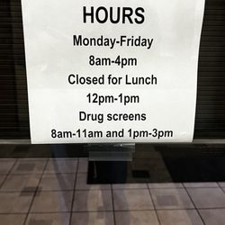 Labcorp - Makeshift new hours sign that these lazy fks were too stpd to put on their website!!
