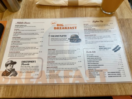 Menu photo 1 Matt's Big Breakfast Phoenix, AZ Menu photo 1 Matt's Big Breakfast Phoenix, AZ