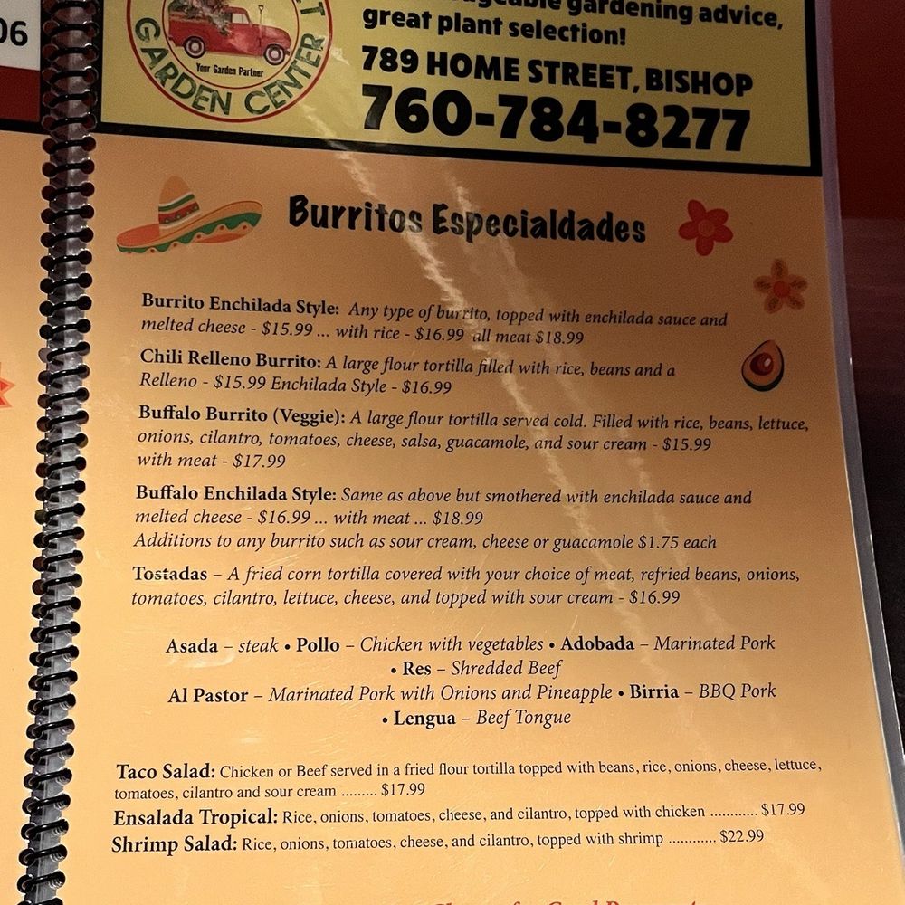 Taqueria Las Palmas - Menu 2025 - Mexican Near Me - Bishop, California Taqueria Las Palmas - Menu 2025 - Mexican Near Me - Bishop, California