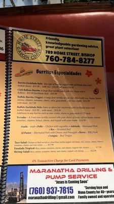 Menu photo 2 Taqueria Las Palmas Bishop, CA Menu photo 2 Taqueria Las Palmas Bishop, CA