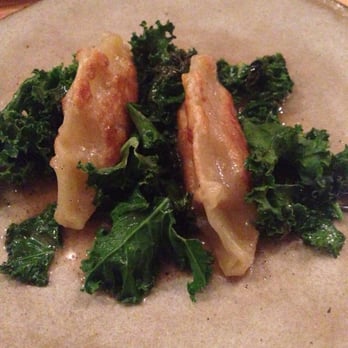The Progress - Matsutake dumplings with kale - New American Near Me - San Francisco, California The Progress - Matsutake dumplings with kale - New American Near Me - San Francisco, California