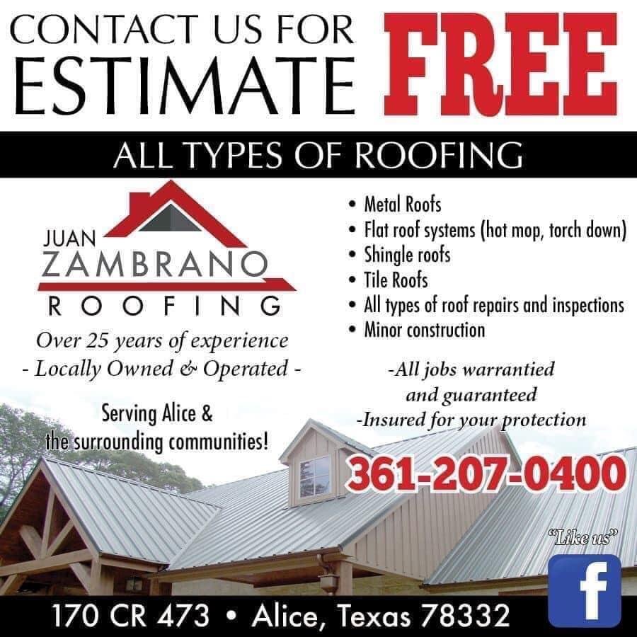 Slide of Juan Zambrano Roofing