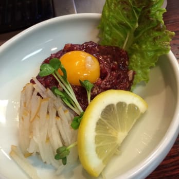 Sei-Ko-En Restaurant - Minced Raw Beef. - Japanese Near Me - Torrance, California Sei-Ko-En Restaurant - Minced Raw Beef. - Japanese Near Me - Torrance, California