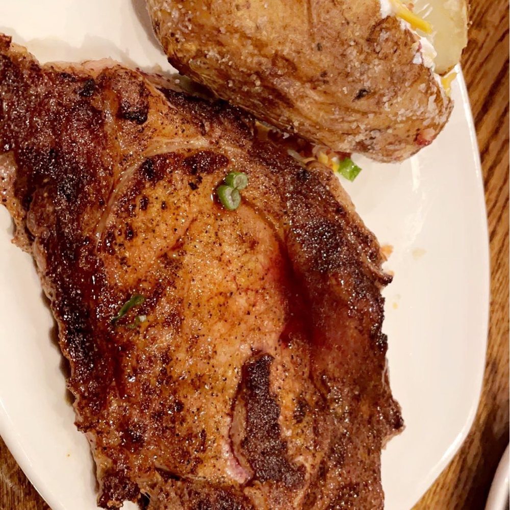 Outback Steakhouse - Ribeye and baked potato - Steakhouses Near Me - Jacksonville, North Carolina Outback Steakhouse - Ribeye and baked potato - Steakhouses Near Me - Jacksonville, North Carolina