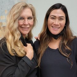 Island Dermatology - Dr. Norman and her assistant, Casin, were kind enough to pull their masks down, so I could grab a photo for my review and contact list