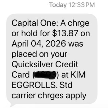 Kim Hong Eggrolls - I think I was overcharged approx $5... 3 @ $1.30 plus 3 @$1.50 plus 9% tax should be $9.17... unless they charge $5 for sauce (?) - Vietnamese Near Me - Westminster, California