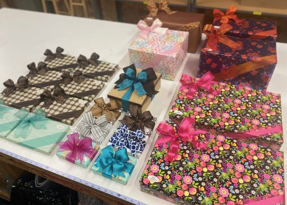 Custom Gift Wrapping - We can gift wrap just about everything. Bring us your gift or gifts and we will make it stunning and memorable! Custom Gift Wrapping - We can gift wrap just about everything. Bring us your gift or gifts and we will make it stunning and memorable!