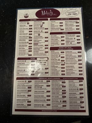 Menu photo 6 Melody Bar and Grill Los Angeles, CA