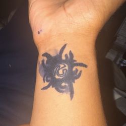 Artists At Gulf Place - A horrible henna tattoo that was supposed to be a sun
