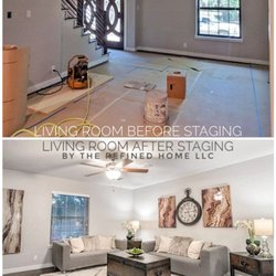 The Refined Home by Victoria - Living room before and after