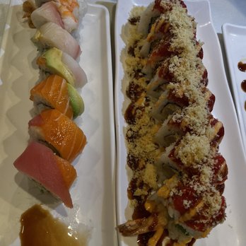 J Sushi Orange - Rainbow roll and hot night roll they are pretty good and still within budget - Sushi Bars Near Me - Orange, California J Sushi Orange - Rainbow roll and hot night roll they are pretty good and still within budget - Sushi Bars Near Me - Orange, California