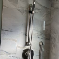 Evins Construction - Tub to shower conversion with new fixtures