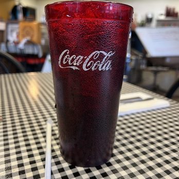 Old School Deli - a coke glass on a table - American Near Me - Roseville, Michigan