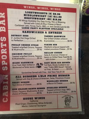 Menu photo 1 Cabins Bar & Grill Deerfield Beach, FL Menu photo 1 Cabins Bar & Grill Deerfield Beach, FL