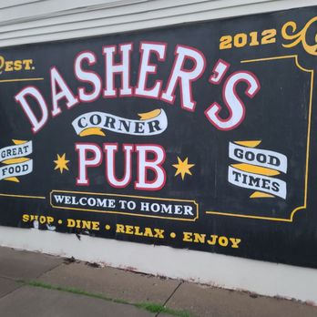 Dasher's Corner Pub - Mural - American Near Me - Homer, New York Dasher's Corner Pub - Mural - American Near Me - Homer, New York