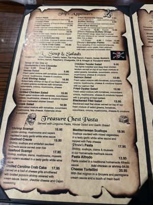 Menu photo 4 Pirates Landing Elkin, NC
