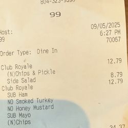 Jason's Deli - Receipt