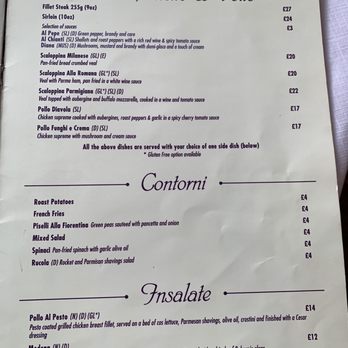 Bar Italia - Menu - Italian Near Me - Edinburgh, EDH