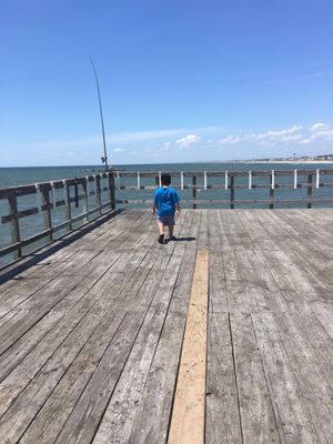 Oak Island Pier by null
