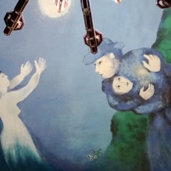 Chagall - Peintures inspirées de Chagall au plafond...