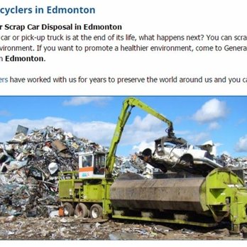 General Scrap Iron & Metals Ltd - Auto Recycle - Junk Removal & Hauling Near Me - Edmonton, Alberta General Scrap Iron & Metals Ltd - Auto Recycle - Junk Removal & Hauling Near Me - Edmonton, Alberta