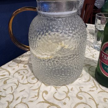Hunan Bar & Restaurant - Water jug at table - Chinese Near Me - Davis, California