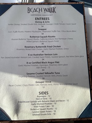 Menu photo 1 Beach Walk Cafe Destin, FL
