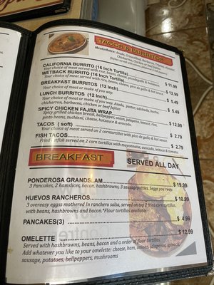 Menu photo 4 Ponderosa Snyder, TX
