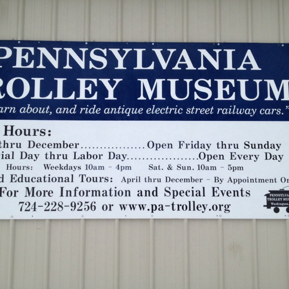 Pennsylvania Trolley Museum - Hours and times it's open. - Museums Near Me - Washington, Pennsylvania Pennsylvania Trolley Museum - Hours and times it's open. - Museums Near Me - Washington, Pennsylvania