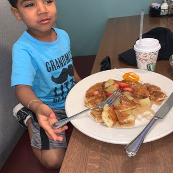 Pomegranate Restaurant - My son loves his Mickey Mouse pancakes - American Near Me - Aurora, Illinois Pomegranate Restaurant - My son loves his Mickey Mouse pancakes - American Near Me - Aurora, Illinois