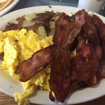 Avenue Grill - Huge breakfast! Bacon, eggs, potatoes and a huge pancake. - American Near Me - Lodi, California Avenue Grill - Huge breakfast! Bacon, eggs, potatoes and a huge pancake. - American Near Me - Lodi, California