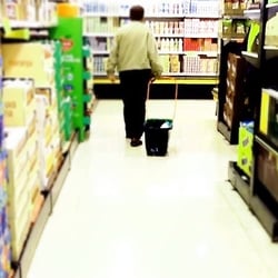 Mercadona - their baskets are these trolley-basket things