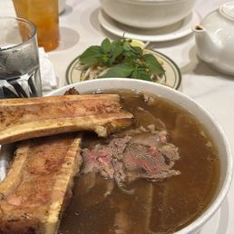 Bone marrow pho and house special pho Bone marrow pho and house special pho