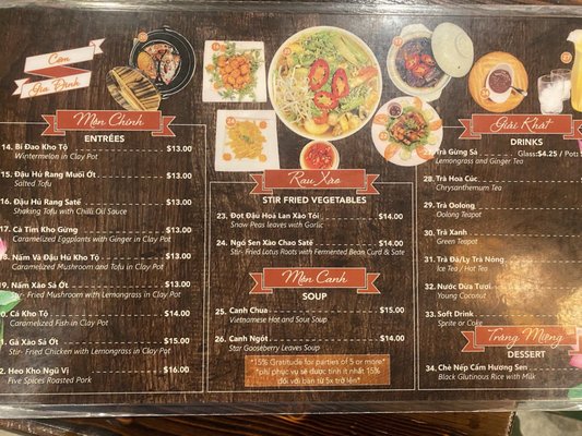 Menu photo 3 Huong Sen Houston, TX