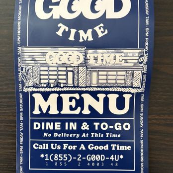 Good Time - Menu 9/2025 - Coffee & Tea Near Me - Long Beach, California