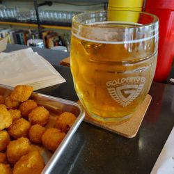 Kemp's Upper Tap - Goldfinger Lager and Pepper Jack bites.