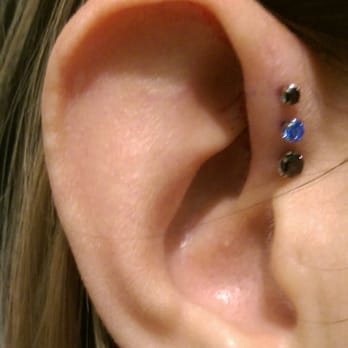 Shaman Modifications Body Piercing Studio - Triple forward helix by Jade. - Piercing Near Me - Austin, Texas Shaman Modifications Body Piercing Studio - Triple forward helix by Jade. - Piercing Near Me - Austin, Texas
