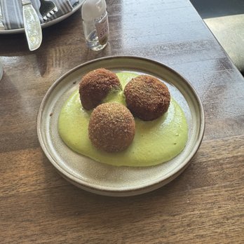 Coda Di Volpe - Corn & Truffle Arancini - Pizza Near Me - Chicago, Illinois Coda Di Volpe - Corn & Truffle Arancini - Pizza Near Me - Chicago, Illinois