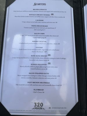 Menu photo 2 320 Main Seal Beach, CA