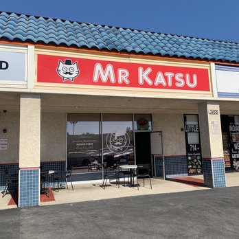 Mr Katsu - Exterior with a couple tables for outdoor seating - Sandwiches Near Me - Fullerton, California Mr Katsu - Exterior with a couple tables for outdoor seating - Sandwiches Near Me - Fullerton, California