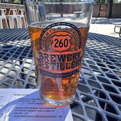 260 Brewery & Distillery - Marzen on the patio (dog friendly!)