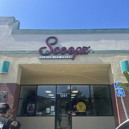 Exterior outside entrance of Scoopz Premium Ice Cream - Walnut, California Exterior outside entrance of Scoopz Premium Ice Cream - Walnut, California