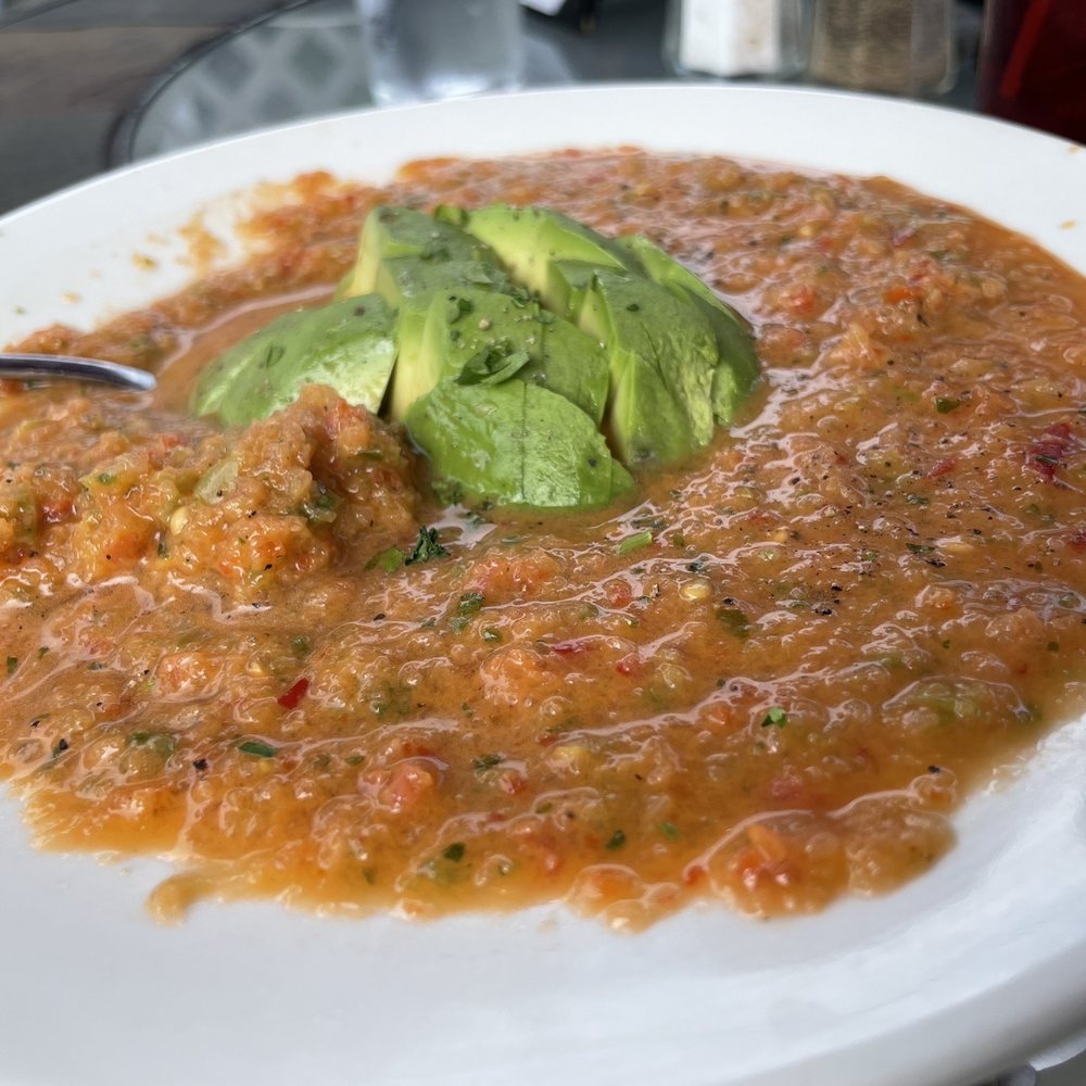 Gazpacho - bowl with avocado Gazpacho - bowl with avocado