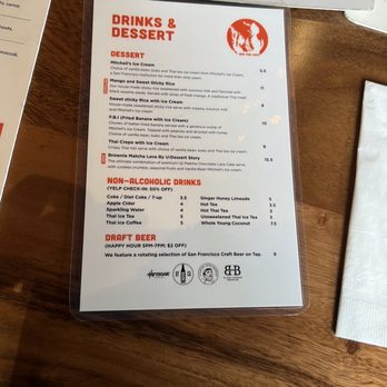 Ben Thai Cafe - Menu - Thai Near Me - San Francisco, California