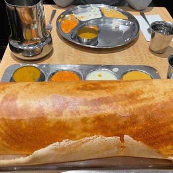 Saravanaa Bhavan - Paper Masala Dosa - Indian Near Me - New York, New York Saravanaa Bhavan - Paper Masala Dosa - Indian Near Me - New York, New York
