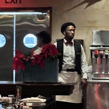 Pappadeaux Seafood Kitchen - This guy offered to bring us plastic ware since they ran out of silverware!! What?! Is this a picnic or a restaurant?! - Seafood Near Me - Arlington, Texas