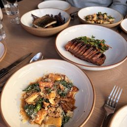 duck, cod, gnocchi duck, cod, gnocchi