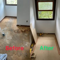 NM Tech - Subfloor replacement. Preparing for laminate installation